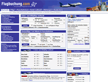 Tablet Screenshot of flugbuchung.com